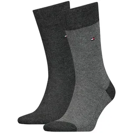 Tommy Hilfiger Socken mit Label-Details im 2er-Pack Modell 'Birdeye', Anthrazit, 43/46