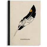 Matabooks - Steifbroschur Dahara A6 "Feather"