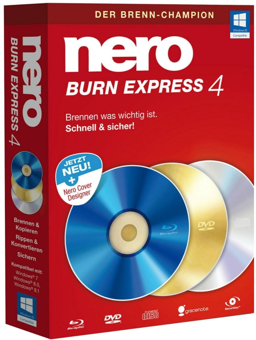 Nero Burn Express 4, 1 User, Win