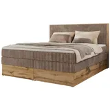 MKS Meble Wood Classic King 180 x 200 cm H3 Braun