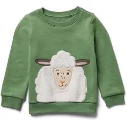 Tchibo - Kinder-Sweatshirt mit angerauter Innenseite - Jungen - Gr. 86/92 - grün