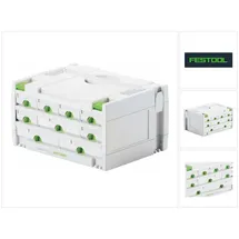 Festool Systainer SYS 3-SORT/9 9 Schubladen grau 39,5 x 29,5 x 21 cm