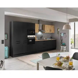 BASIC by Balculina Küchenzeile Turin 370 cm schwarz