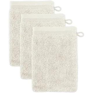 Waschhandschuh 15 x 20 cm nature 3 St.