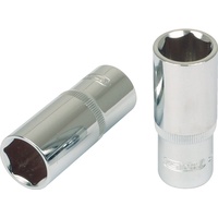 KS Tools 1/4" CHROMEplus Sechskant-Stecknuss, lang, 9/16"