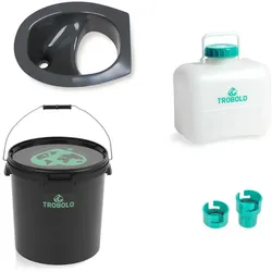 TROBOLO DIY Set 22 L Feststoffbehälter Trenntoiletten-Bausatz grau