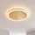 Licht-Erlebnisse Tongstel 1 rund goldfarben/schwarz