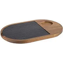 APS Servierbrett 2-teilig, 28 x 17,5 cm, H: 2 cm,