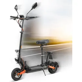 Vorago Joyor S8E Elektroroller 45 km/h 800W Sitz faltbar offroad Federung NFC E-Scooter E-Mofa Moped - Schwarz