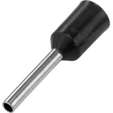 VOGT VERBINDUNGSTECHNIK 470408 Aderendhülse 1.5 mm2 Teilisoliert Schwarz 100 St.