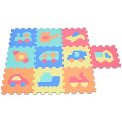 Moni Puzzlematte 10 teilig Puzzleteppich Teilegröße 32 x 32 cm EVA-Schaum blau