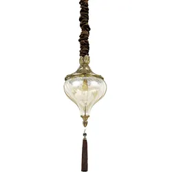 Ideal Lux Pendelleuchte HAREM SP1, 1-flammig, E27, Antik-Messing IDEA-115979