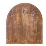 Tulup Glasplatte für Kamin Sicherheitsglas 80 x 70 x 0,4 cm Braun