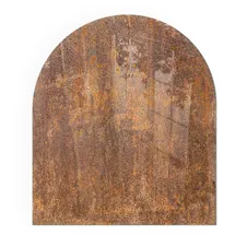 Tulup Glasplatte für Kamin Sicherheitsglas 80 x 70 x 0,4 cm Braun