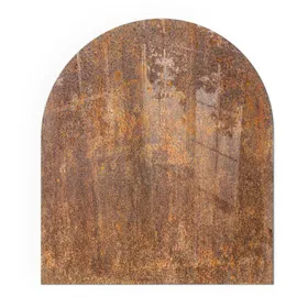 Tulup Glasplatte für Kamin Sicherheitsglas 80 x 70 x 0,4 cm Braun