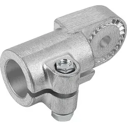 ROHRVERBINDER GELENKSTÜCK MIT INNENVERZAHNUNG FÜR RUNDROHRE A=40,2, ALUMINIUM, KOMP:STAHL VERZINKT