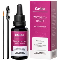 CASIDA ® Wimpernserum ohne Hormone Natural Booster - 30 ml Flasche - fördert das Wachstum Ihrer Wimpern und Augenbrauen - natürliches Wimpernserum - für unwiderstehlich schöne Augen