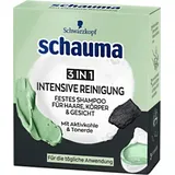 Schwarzkopf Schauma 3in1 Intensive Reinigung Festes Shampoo mit Aktivkohle 60g