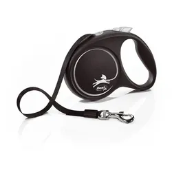 FLEXI Automatikleine Black Design M Gurt 5 m schwarz