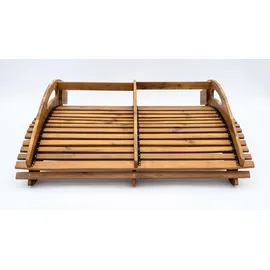 prestige home living outdoor Ergonomische Doppelschwungliege 150 x 120 x 66 cm Braun