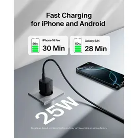 Belkin BOOST CHARGE USB-C-Ladegerät (25 W) und USB-C-/USB-C-Kabel