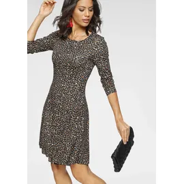 LAURA SCOTT Jerseykleid Shirtkleid Floral Schwarz 48