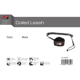 F2 Stand Up Paddling Leash 305 cm schwarz
