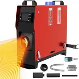 PEILU 8KW Diesel Standheizung 12V Luft Dieselheizung mit Fernbedienung Air Diesel Heizung Set mit Display & Schalldämpfer, Fahrzeugheizung für Auto Wohnwagen Caravan Camper Boot (Type B, Schwarz)