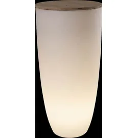 8 seasons DESIGN Beleuchteter Pflanztopf Shining Curvy Pot XL (Solar)