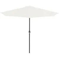 vidaXL Balkon-Sonnenschirm 300 x 150 cm sandfarben halbrund
