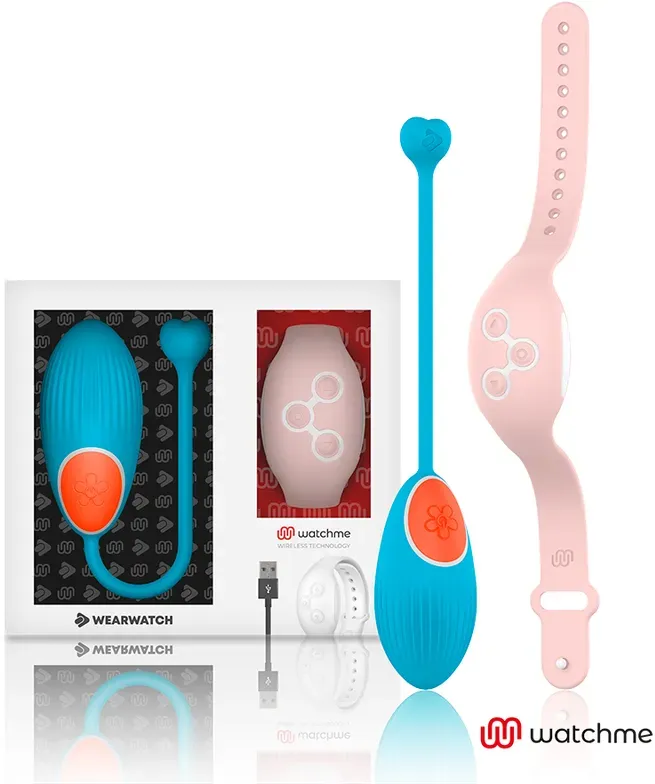 WEARWATCH - WatchMe Technologie Fernbedienung Ei Blau Rosa diskret