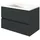 Möbel Boss Waschtisch Baabe 2 Schubkästen 80 x 56 x 47 cm Grau/Graphit Matt