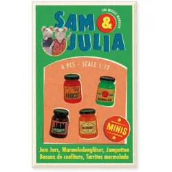 Sam & Julia Miniatur-Marmeladengläser (4er) 1:12