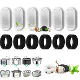 12 Stück Katzenbrunnen Filter 6 Stück Filter Katzenbrunnen Und 6 Stück Schaumfilter Filter für Katzenbrunnen Trinkbrunnen Filter Trinkbrunnen Katzen Ersatzfilter, Für Katzen Und Hunde Trinkbrunnen
