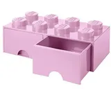 LEGO 8 Noppen, 2 Schubladen, hell rosa