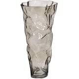 BigBuy Home Vase Grau Glas 19 x 17 x 38,5 cm