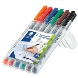 Folienstift Lumocolor B 6 Farben sortiert non permanent
