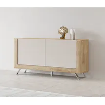 LEONIQUE Sideboard »Kasai«, Breite 160,5 cm, mit 2 Türen beige