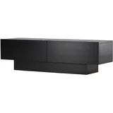 VCM Cuenca TV-Lowboard 160 x 47 x 45 cm Schwarz Glas/Holz/MDF/Melamin/Holzwerkstoff