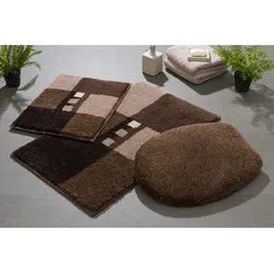 Badematte GRUND Gr. 3, braun, rechteckig (60cm x 90cm),, Badematten