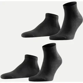 Falke Happy 2er Pack black 39-42