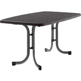 Sieger Boulevard-Klapptisch 150 x 90 x 72 cm Eisengrau/Schieferdekor Anthrazit