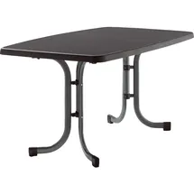 Sieger Boulevard-Klapptisch 150 x 90 x 72 cm Eisengrau/Schieferdekor Anthrazit