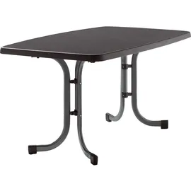 Sieger Boulevard-Klapptisch 150 x 90 x 72 cm Eisengrau/Schieferdekor Anthrazit