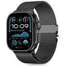 Tech-Protect Milano-Armband für Apple Watch 6/7/8/9/10/SE/Ultra 1/2 (44/45/46/49 mm) – Schwarz