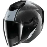 Shark SHARK, Jet-Motorradhelm RS JET CARBON SKIN Silver Carbon DSD, XL