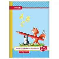ROTH Hausaufgabenheft Klipp+Klar FlinkiundSchlau, A5, ganzes Schuljahr, für Klasse 1 & Schlau