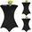 Stehtischhussen Set Schwarz 70cm Schwarz xd870cm-3er Set