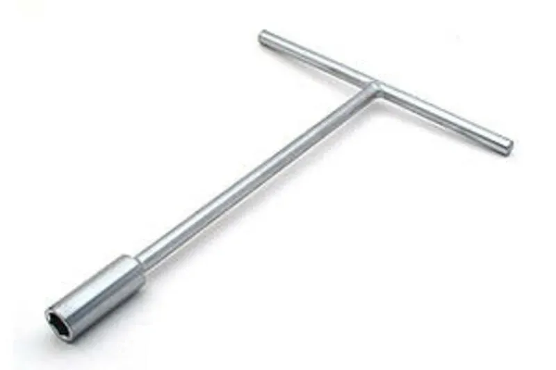 Bihr T-socket moersleutel 10mm chroom satijn