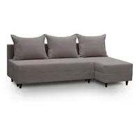 ROKSA Schlafsofa – rosagrau, rechts - Rosa